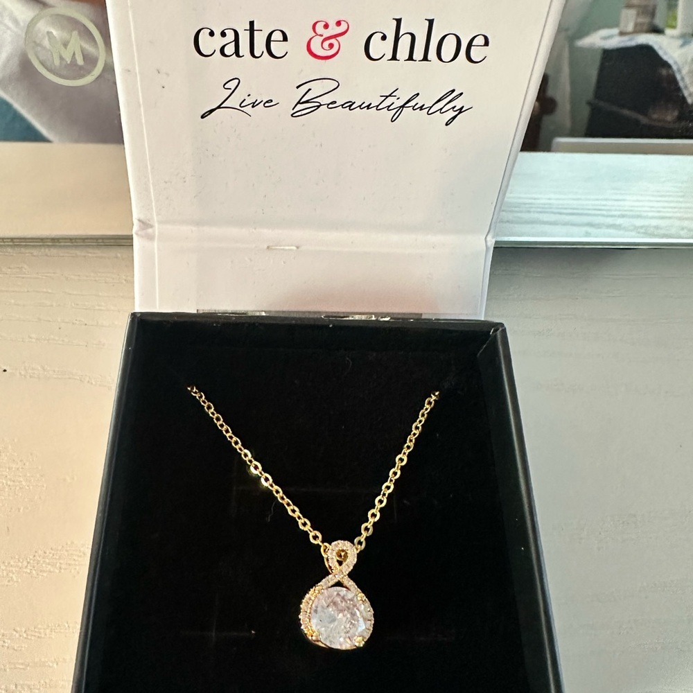 Cate & Chloe 18K Yellow Gold Plated Necklace